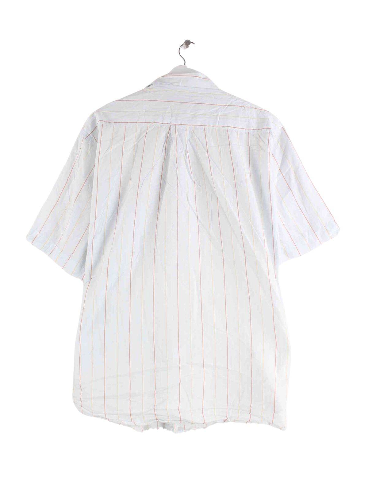 Tommy Hilfiger Gestreiftes Kurzarm Hemd Blau XL (back image)