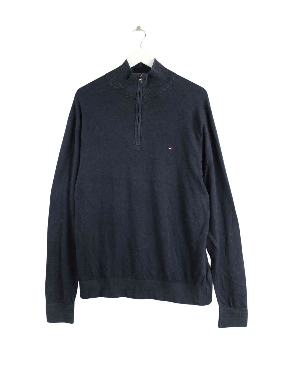 Tommy Hilfiger Half Zip Pullover Schwarz XL (front image)