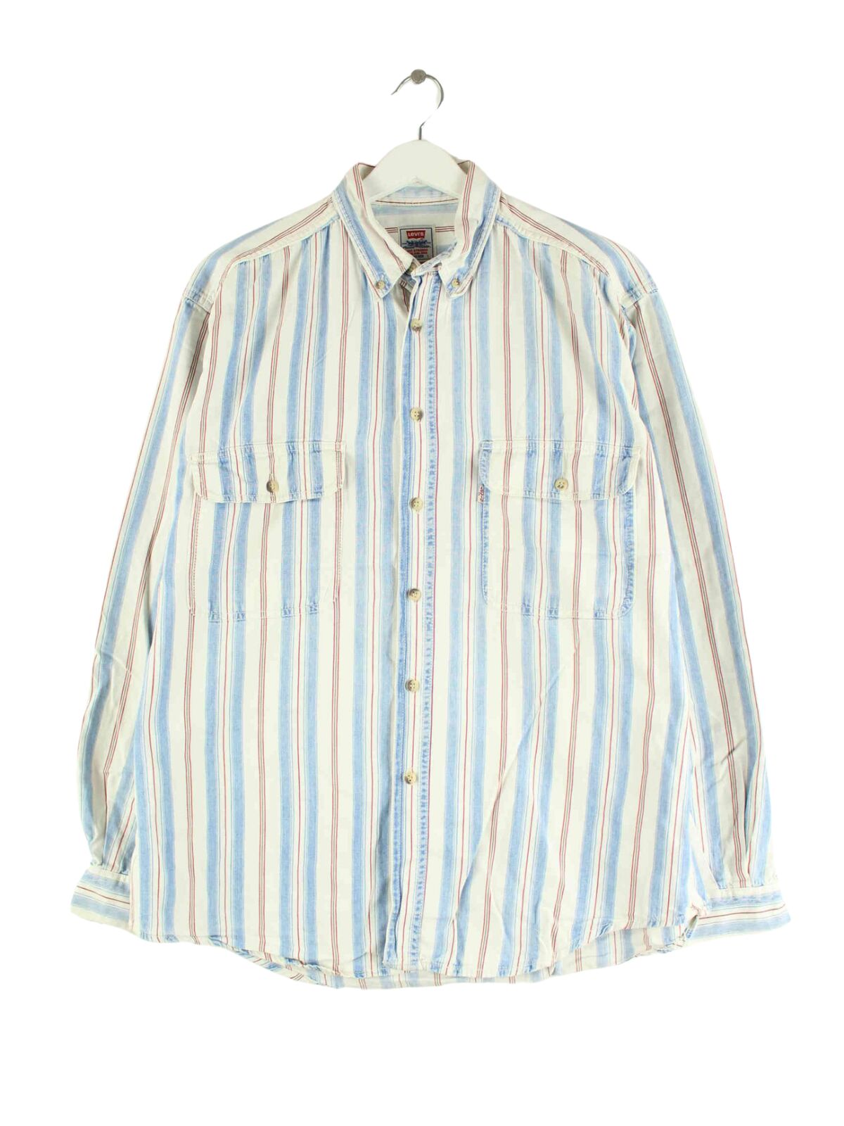 Levi's 90s Vintage Striped White Tab Hemd Weiß L (front image)