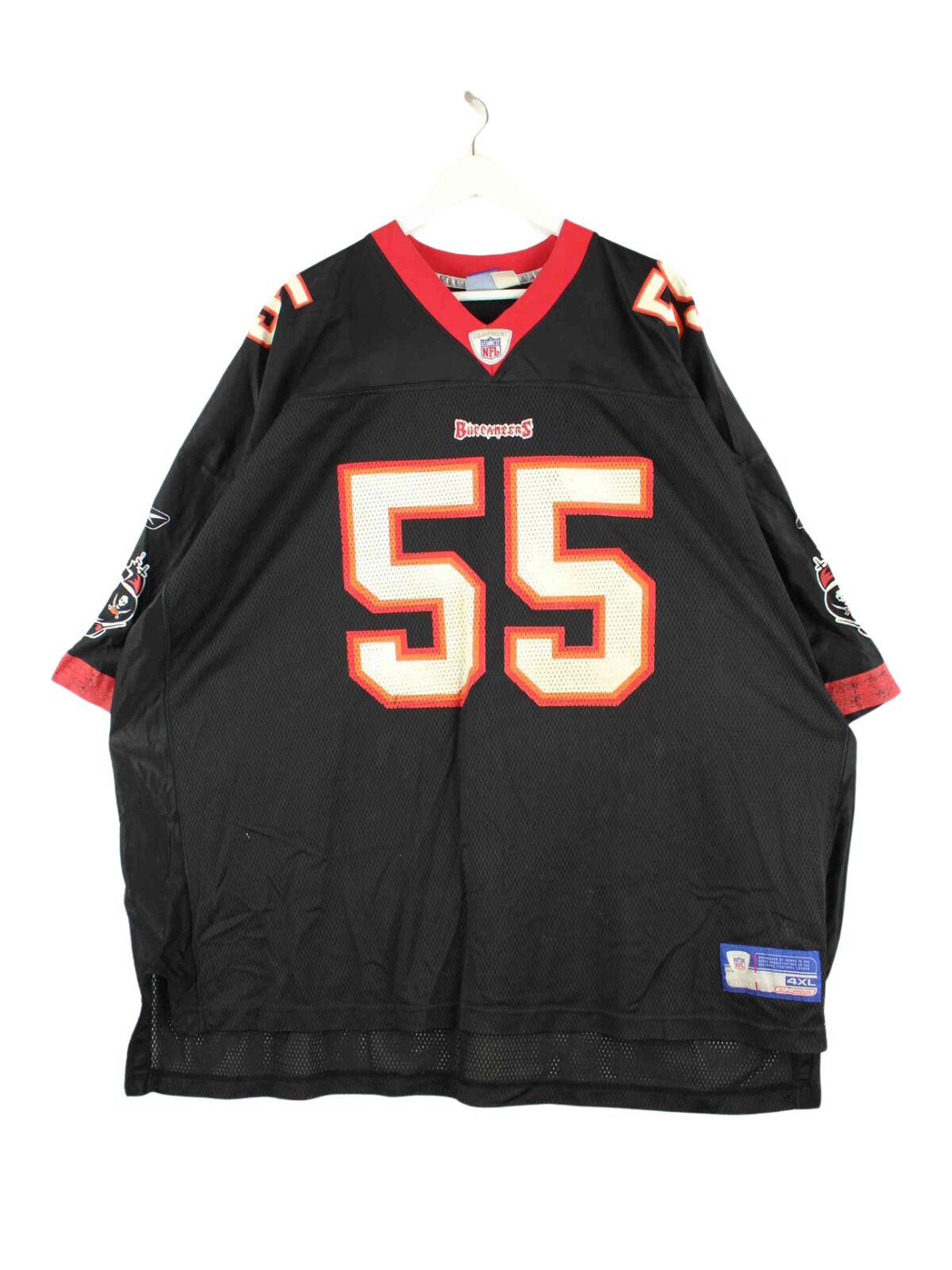 Reebok Bucaneers Brooks #55 Jersey Schwarz 4XL (front image)