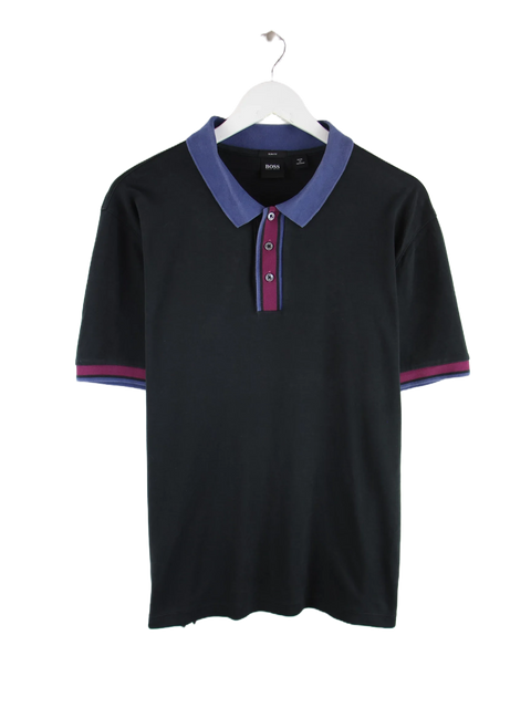 Hugo Boss Stripe Detail Polo Schwarz L