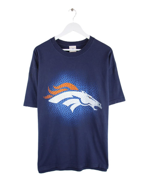 Reebok 00s NFL Denver Broncos Print T-Shirt Blau XXL