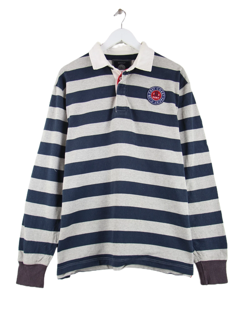 Gant East Coast Yacht Club Patch Langarm Stripe Polo Mehrfarbig XL