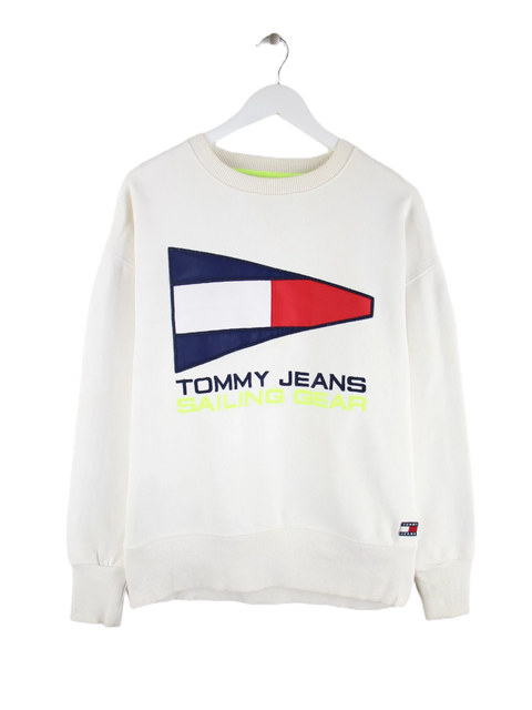 Tommy Hilfiger Jeans Y2K Sailing Gear Print Sweater Weiß M