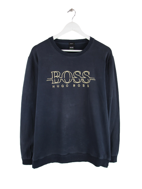 Hugo Boss Slim Fit Big Logo Sweater Schwarz XL