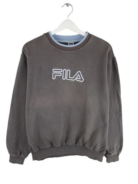 Fila 00s Embroidered Logo Sweater Grau M