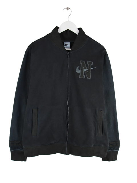 Nike Swoosh Spellout College Sweatjacke Schwarz M