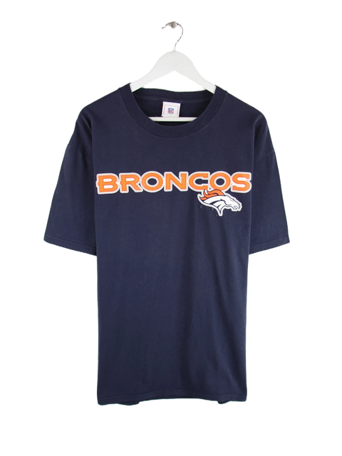 NFL 00s Denver Broncos Print T-Shirt Blau XL