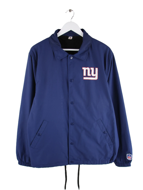 NFL 90s Vintage New York Giants Coach Jacke Blau XL