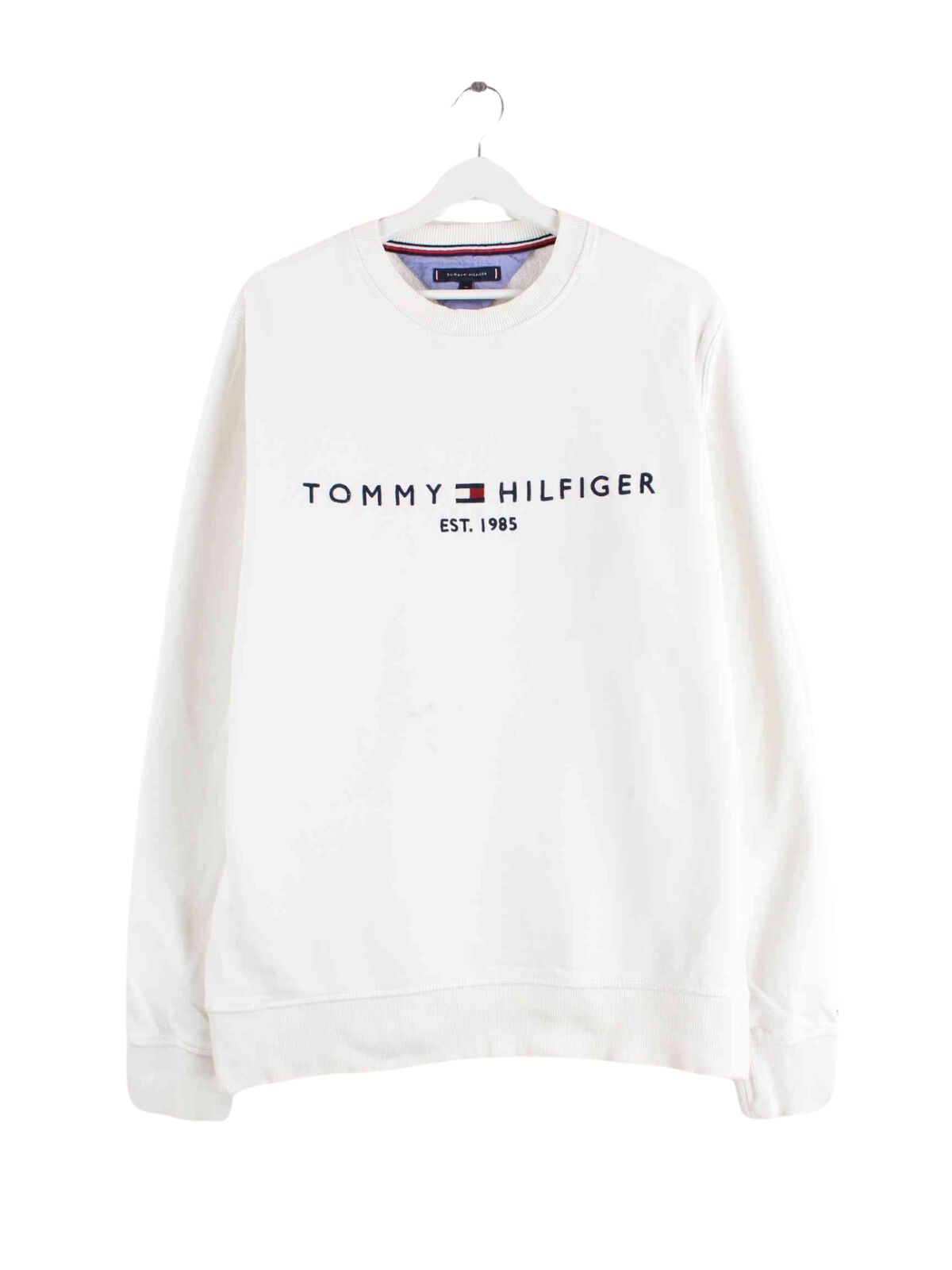 Tommy Hilfiger Embroidered Sweater Weiß XL (front image)
