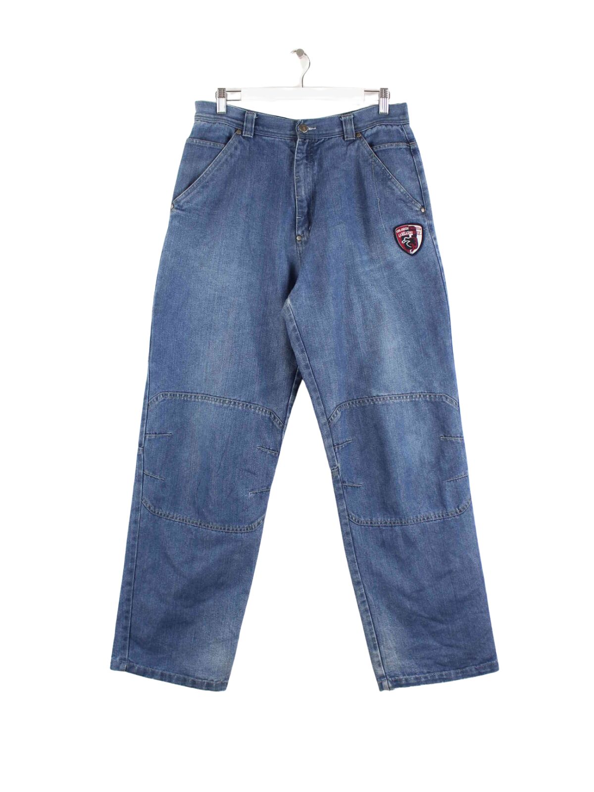 Vintage y2k Embroidered Carpenter Jeans Blau (front image)