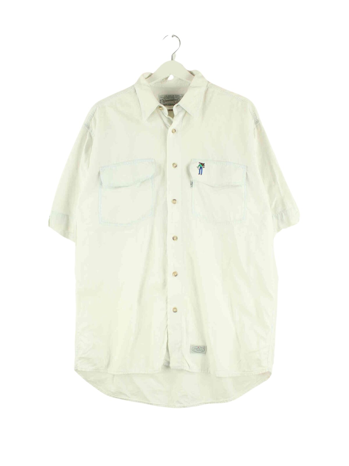 Levi's 90s Vintage Embroidered White Tab Hemd Weiß L (front image)