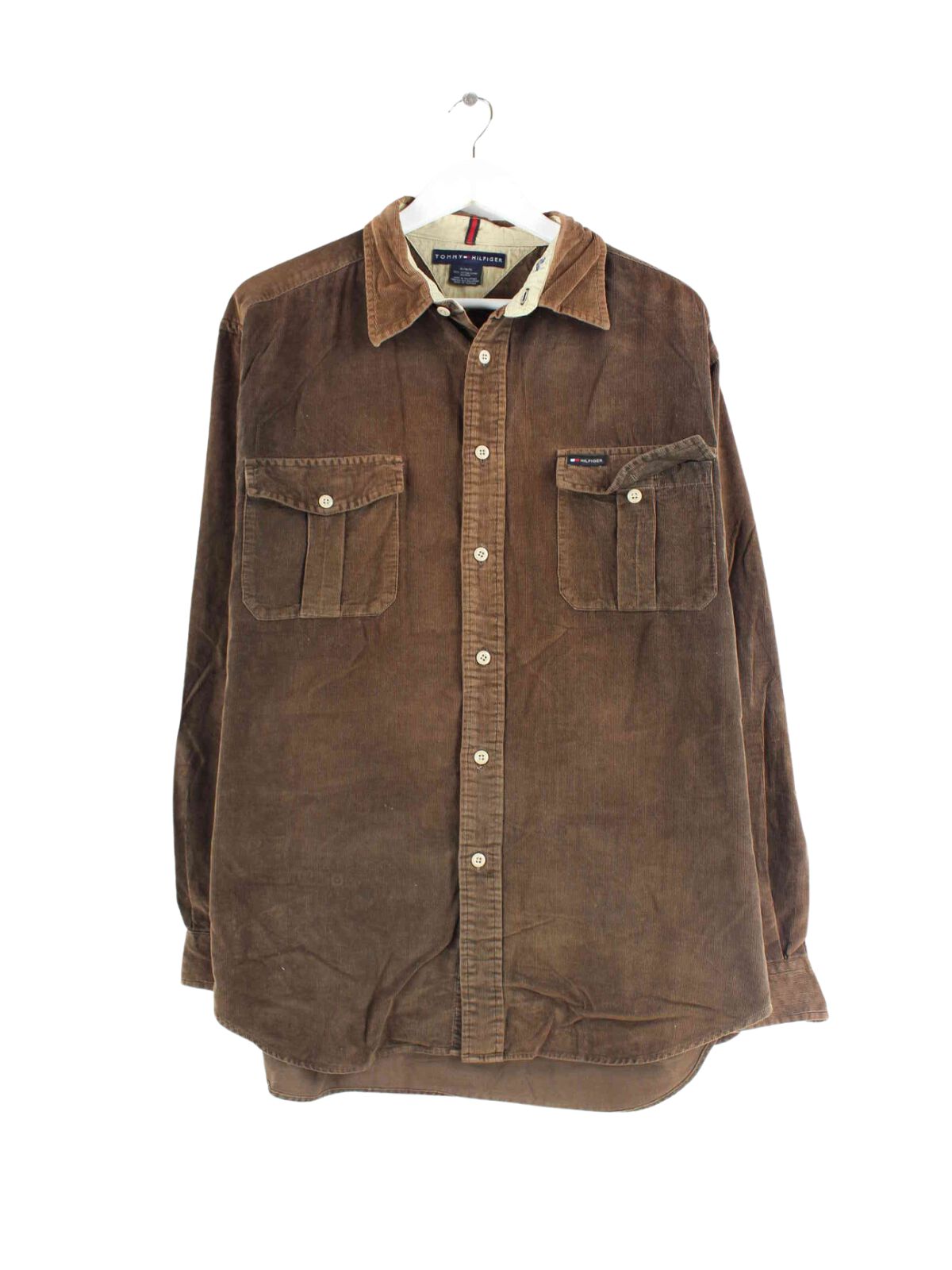 Tommy Hilfiger y2k Cord Hemd Braun XL (front image)
