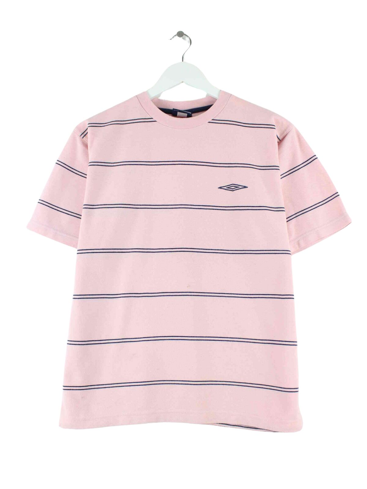 Umbro 00s Striped T-Shirt Rosa M (front image)