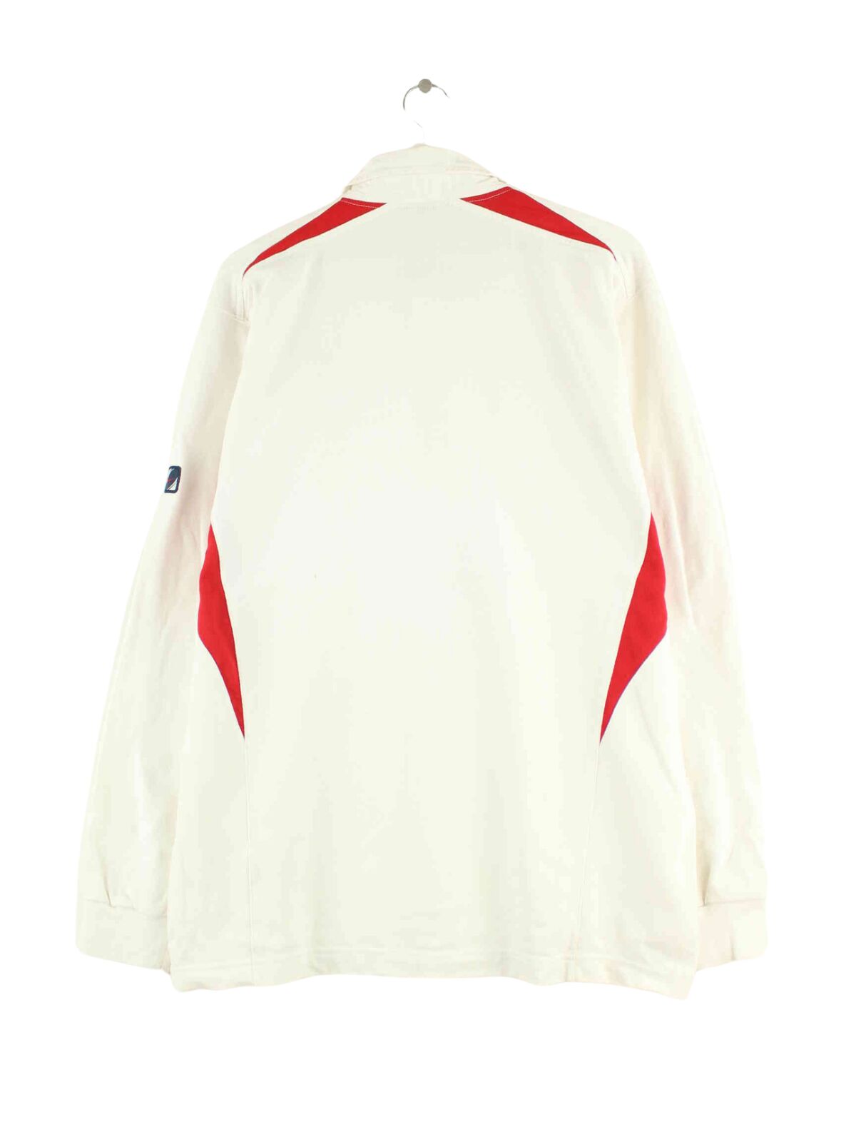 Nike y2k Rose Embroidered Langarm Polo Weiß XL (back image)