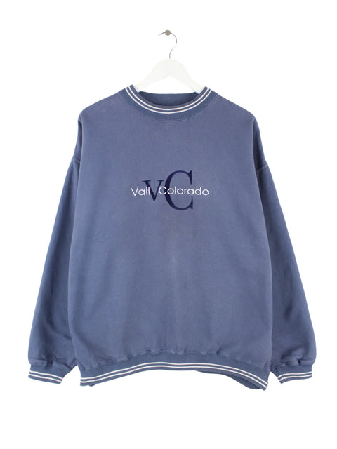 Gear for Sports 90s Vintage Vail Colorado Sweater Blau XL