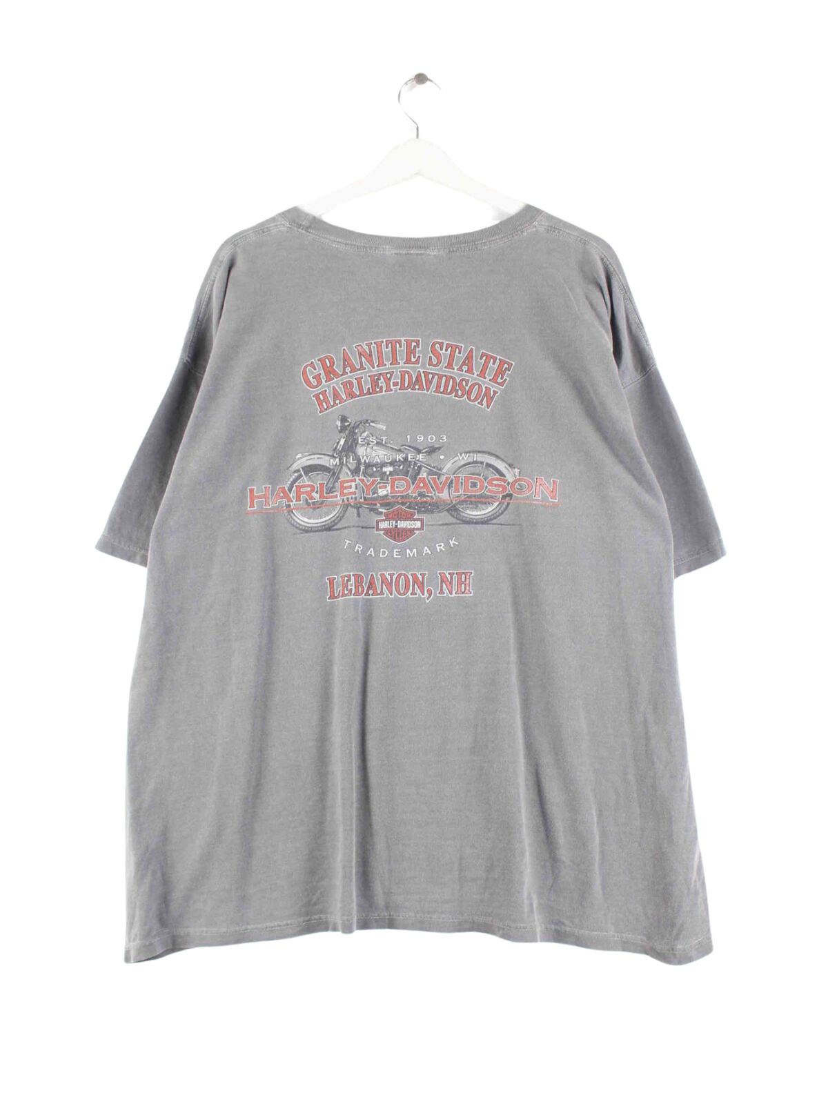 Harley Davidson 00s Lebanon Print T-Shirt Grau XL (back image)