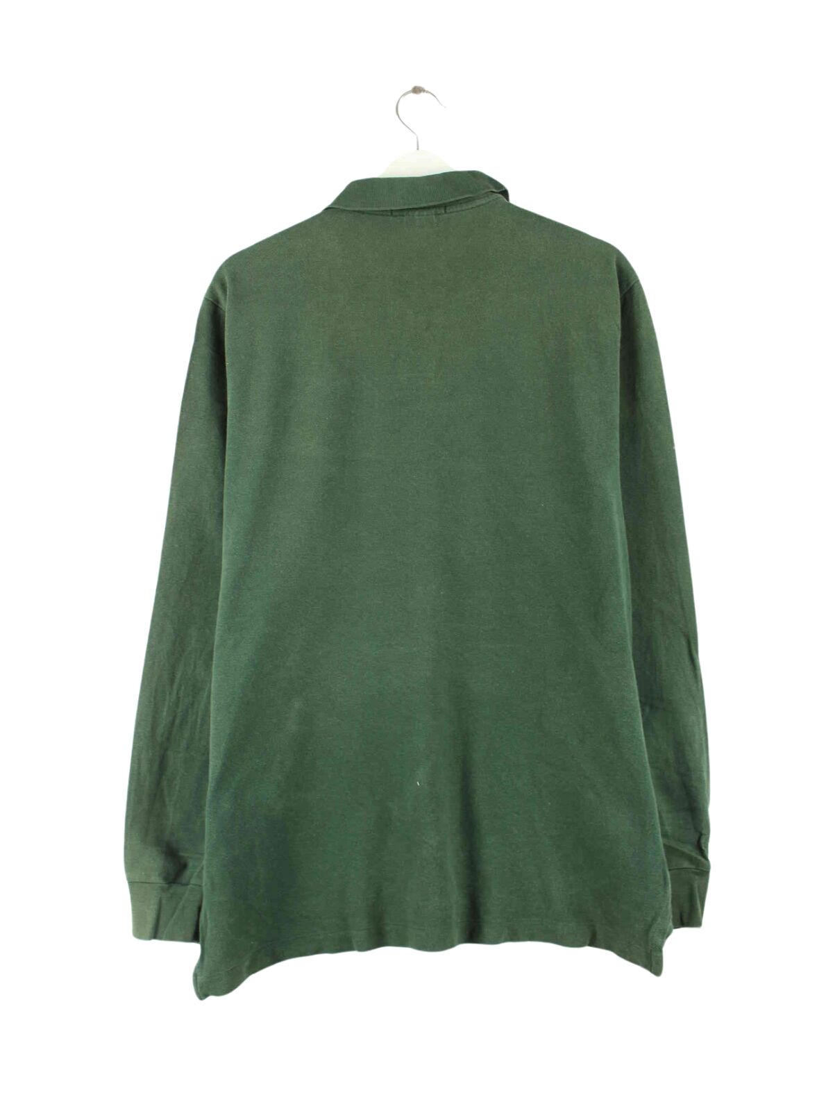 Ralph Lauren 90s Vintage Langarm Polo Grün L (back image)