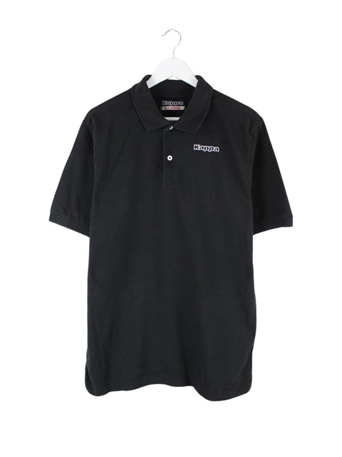 Kappa 00s Basic Polo Schwarz XL