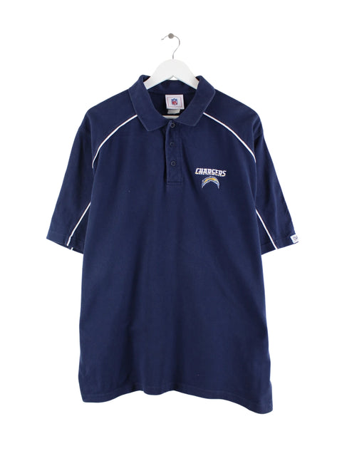 NFL Chargers Embroidered Polo Blau XXL