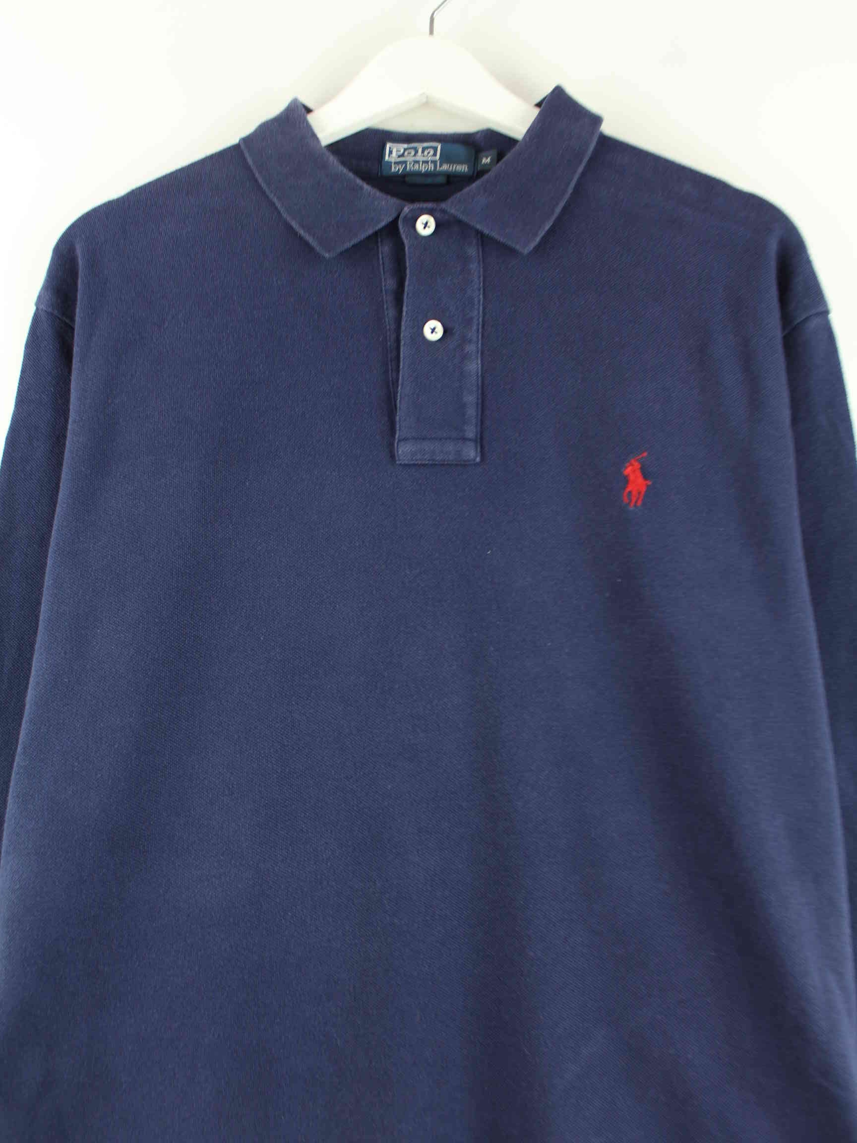 Ralph Lauren Langarm Polo Blau M (detail image 1)
