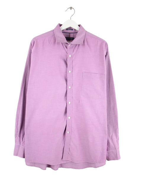 Tommy Hilfiger Regular Fit Stretch Hemd Lila XXL