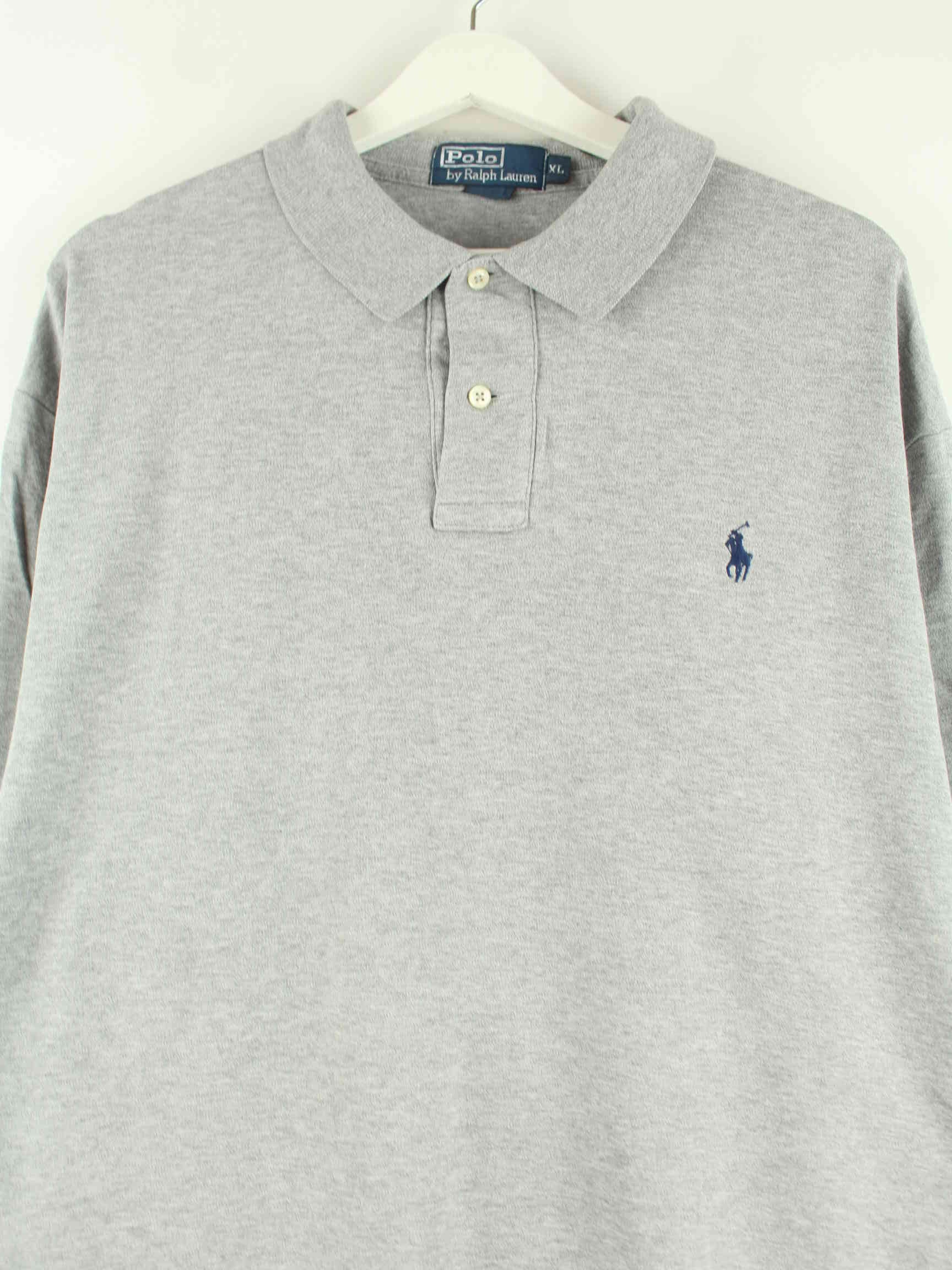 Ralph Lauren Langarm Polo Grau XL (detail image 1)