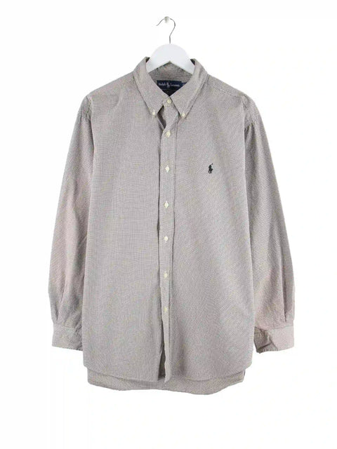 Ralph Lauren 90s Vintage Blake Check Hemd Grau XL