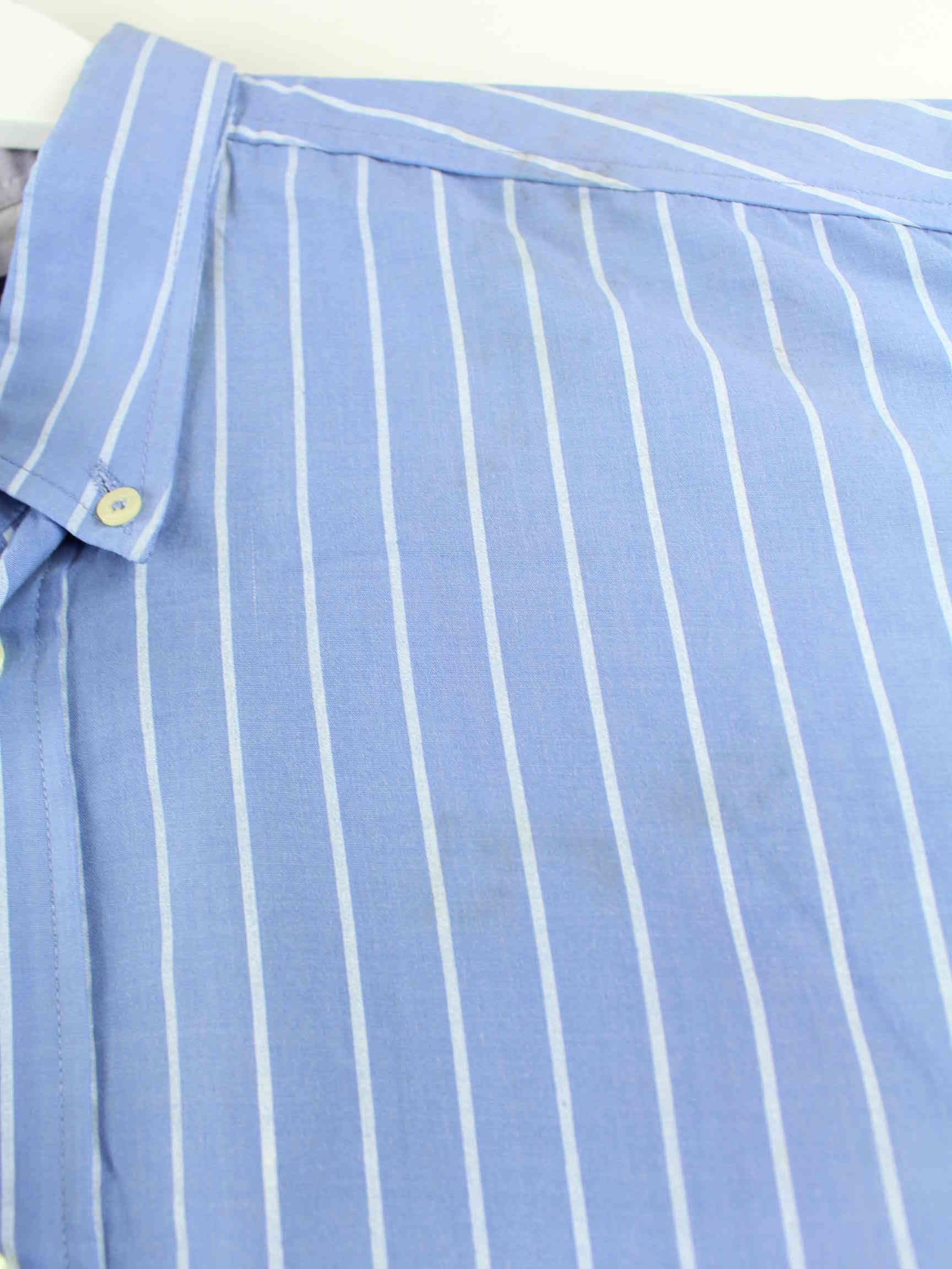 Tommy Hilfiger y2k Striped Short Sleeve Hemd Blau XL (detail image 4)