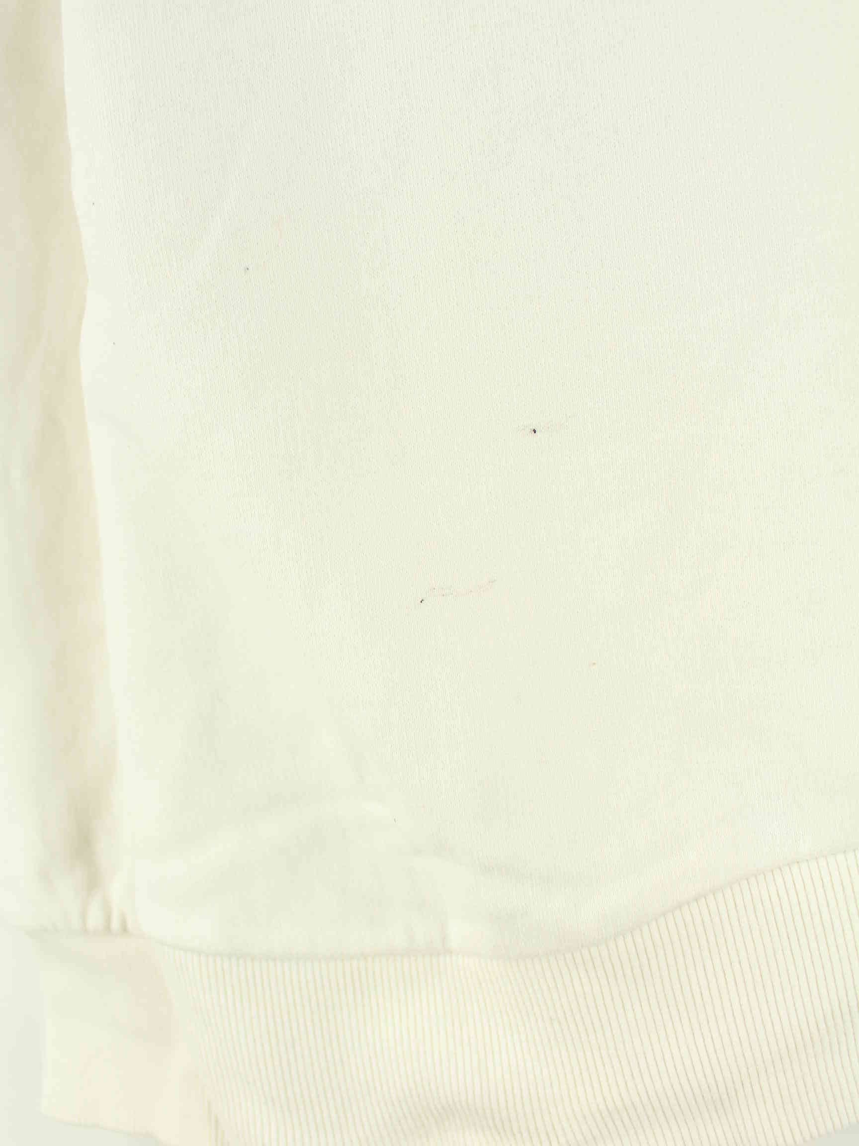 Vintage y2k Embroidered Hoodie Weiß XL (detail image 6)