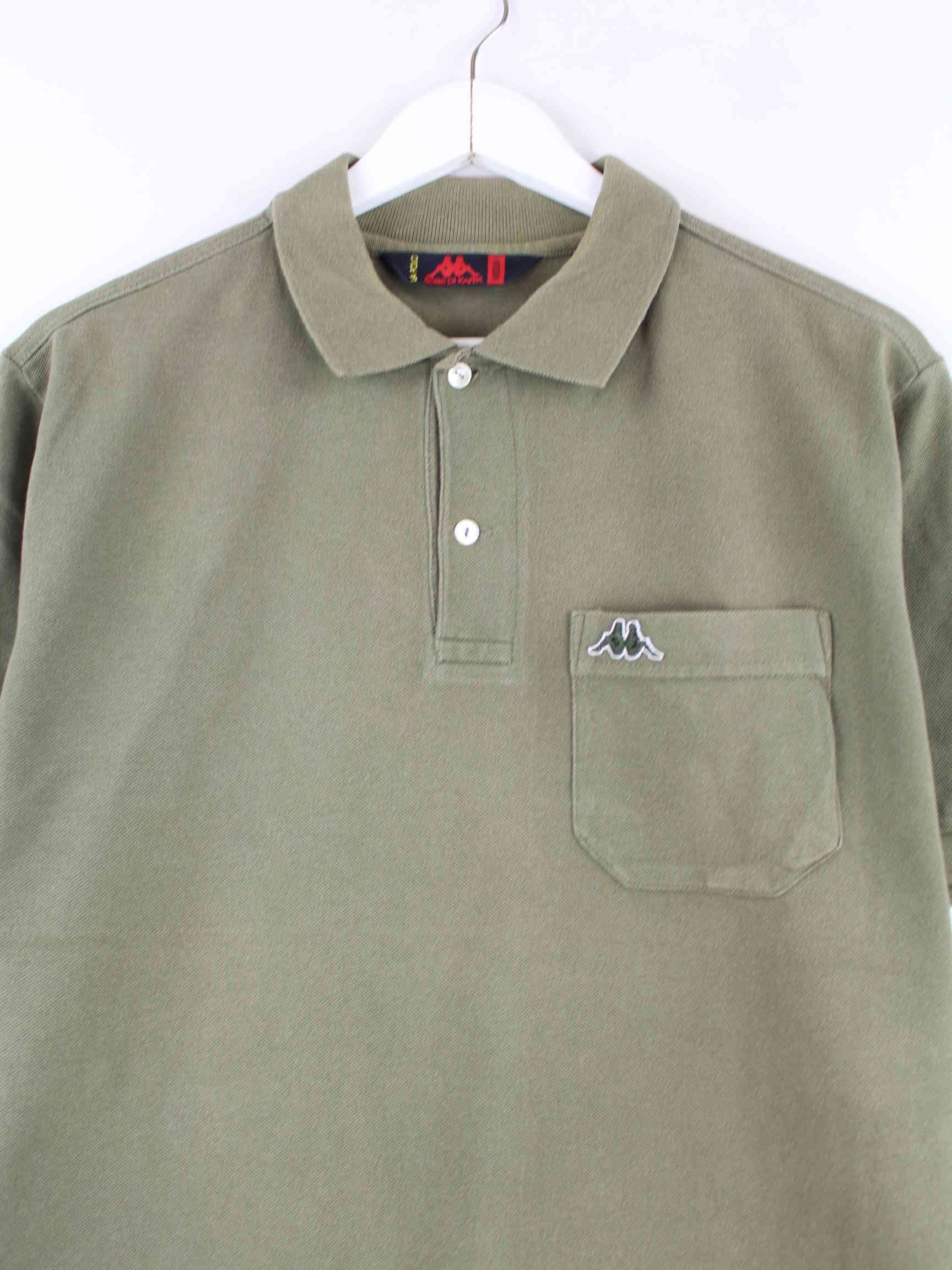 Kappa 90s Vintage Basic Polo Grün M (detail image 1)