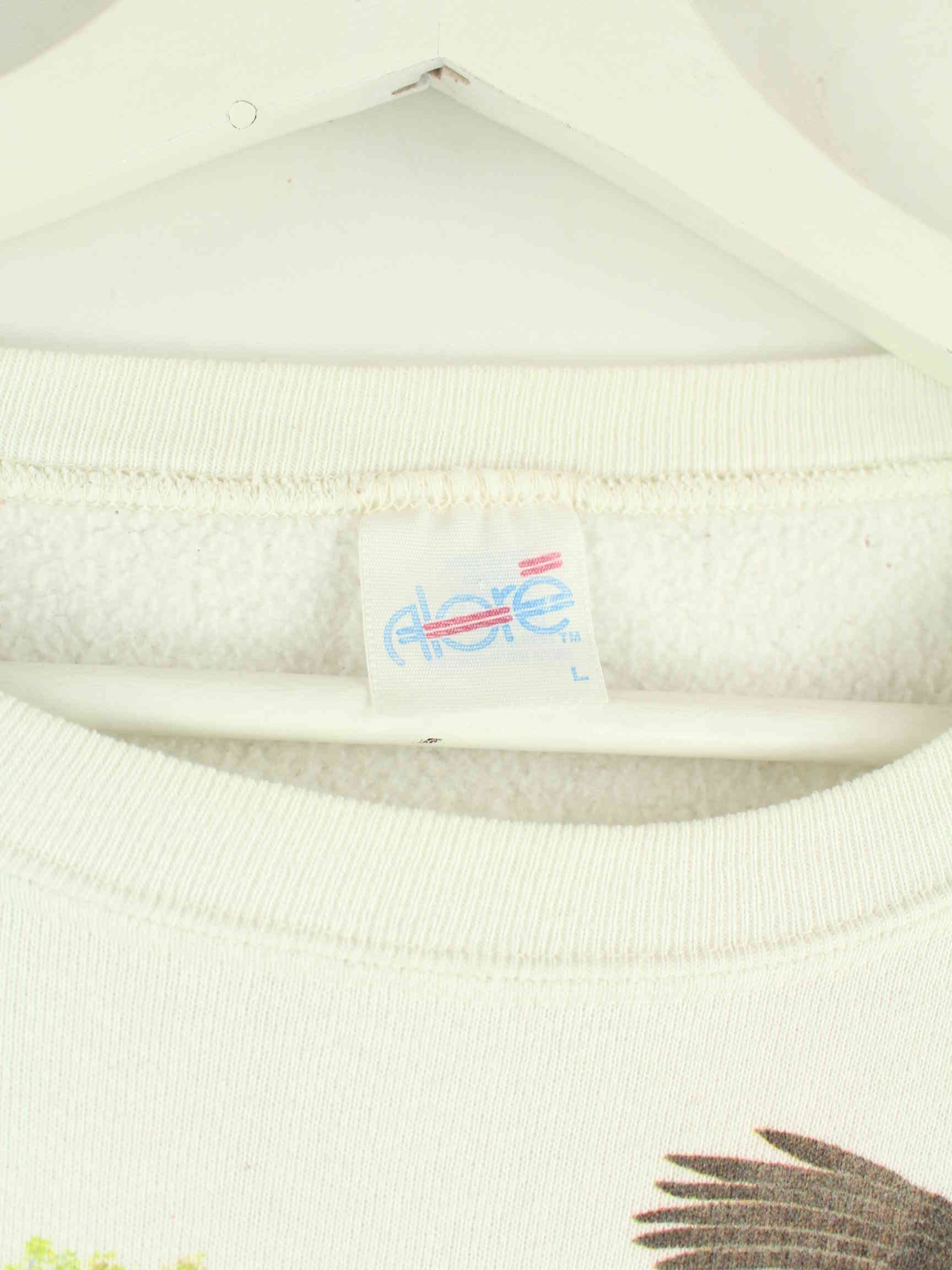 Vintage 90s Fasan Print Sweater WeiĂź L (detail image 1)