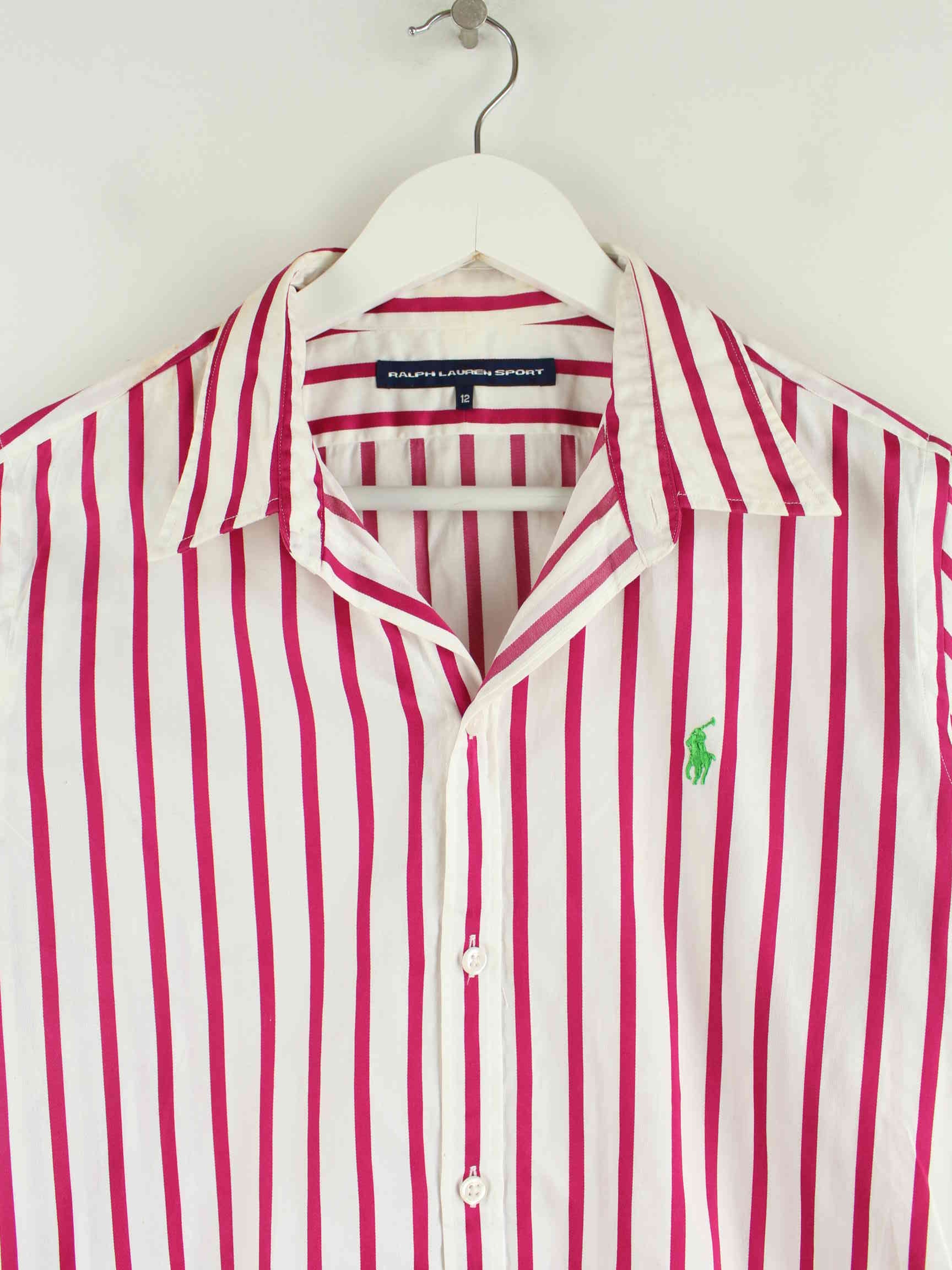 Ralph Lauren Damen Sport Striped Hemd Pink L (detail image 1)