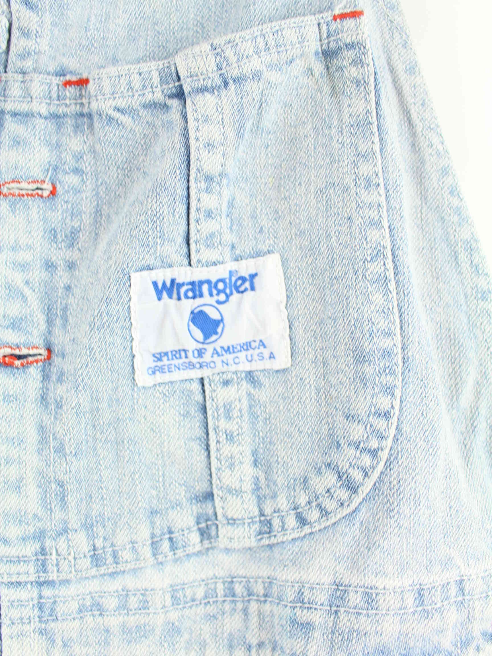 Wrangler 80s Vintage Blue Bell Latz Hose Blau (detail image 2)