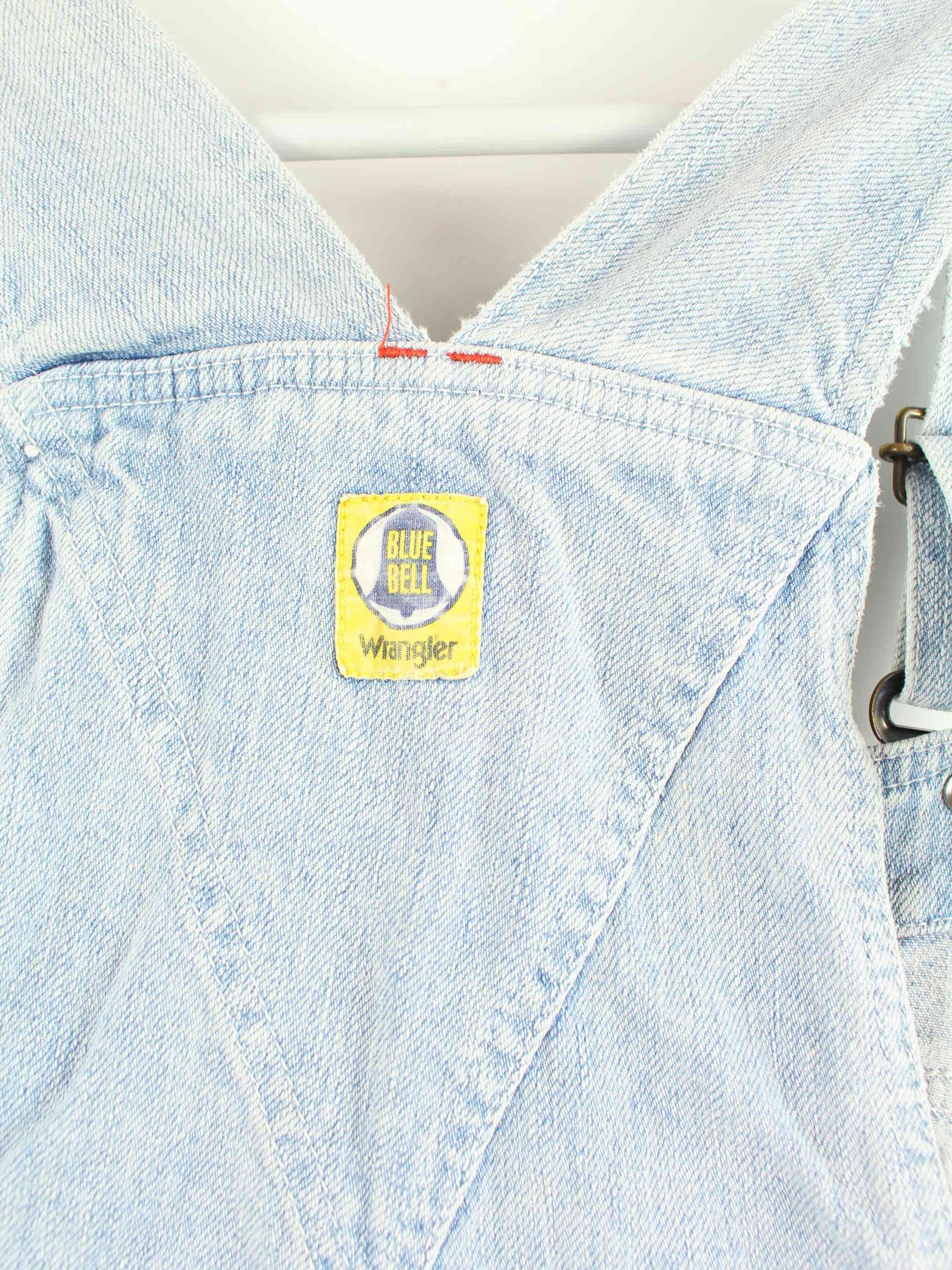 Wrangler 80s Vintage Blue Bell Latz Hose Blau (detail image 5)