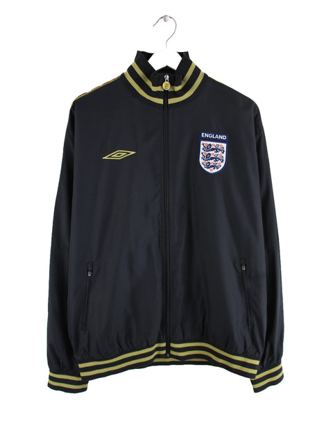 Umbro 90s Vintage England Trainingsjacke Schwarz XL