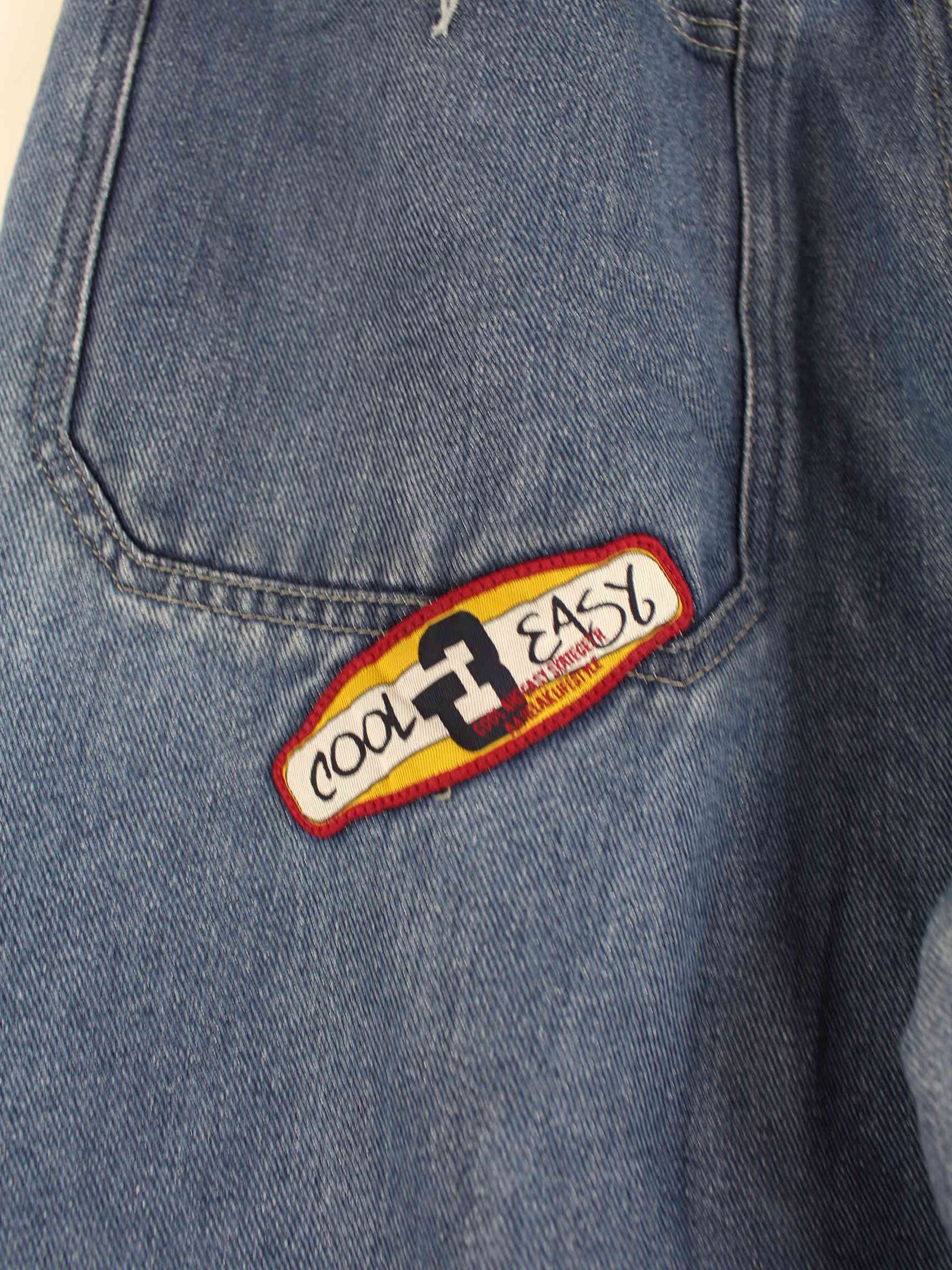 Vintage y2k Embroidered Carpenter Jeans Blau (detail image 3)