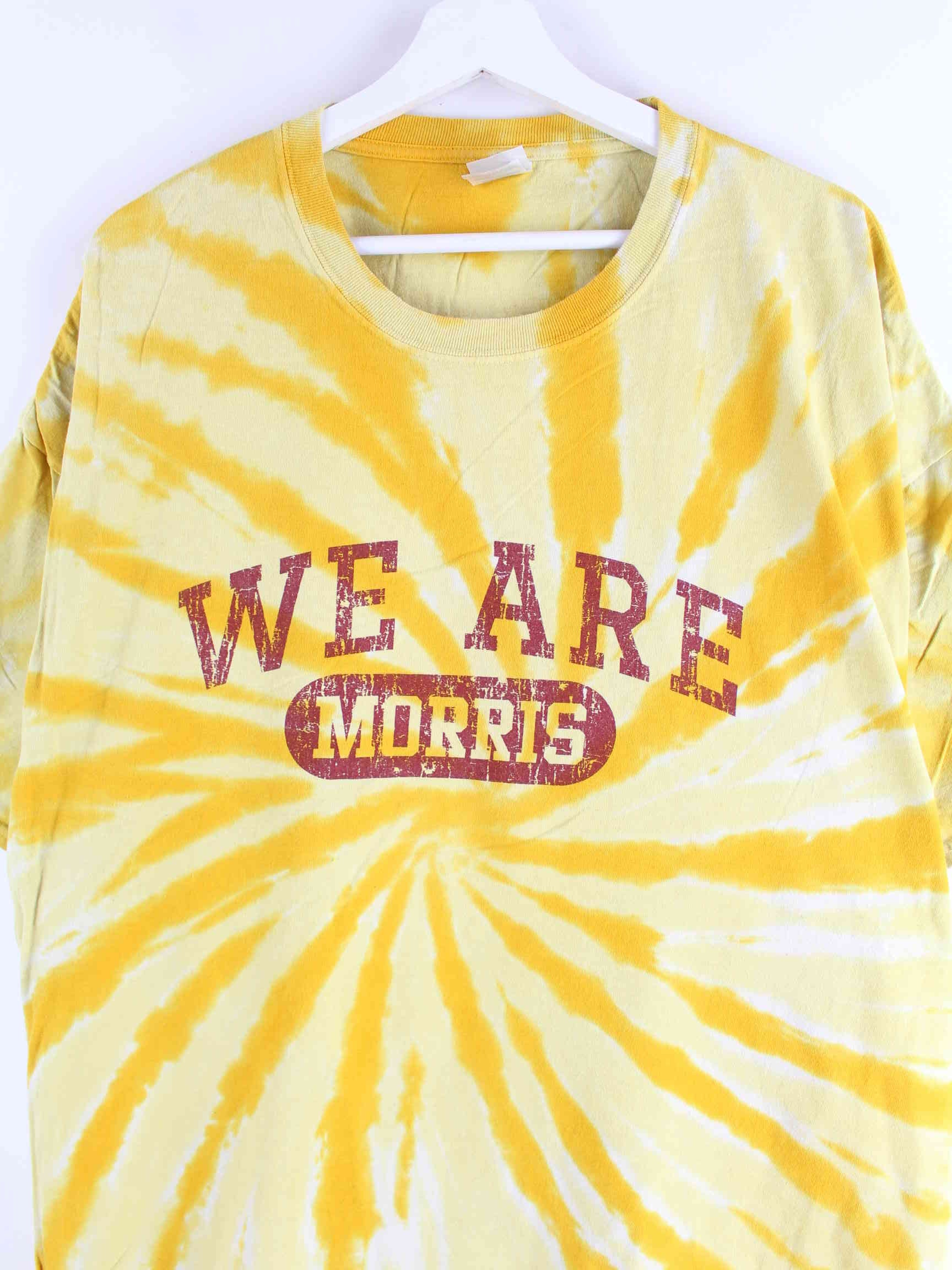 Port & Company y2k Print Tie Dye T-Shirt Gelb 3XL (detail image 1)