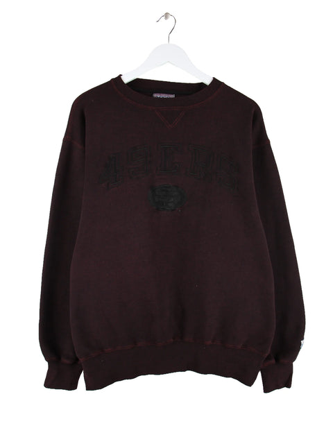 Logo 7 Vintage 90s San Francisco 49ers Sweater Rot L