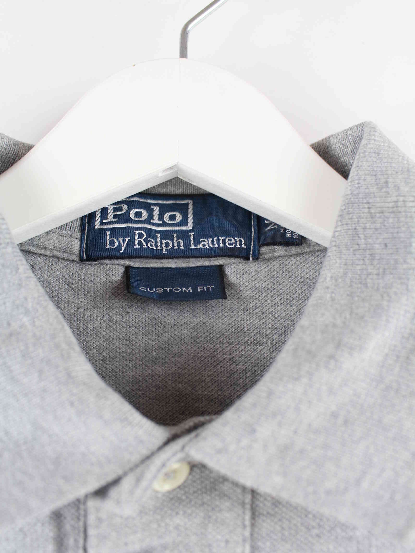 Ralph Lauren Custom Fit Basic Polo Grau M (detail image 2)