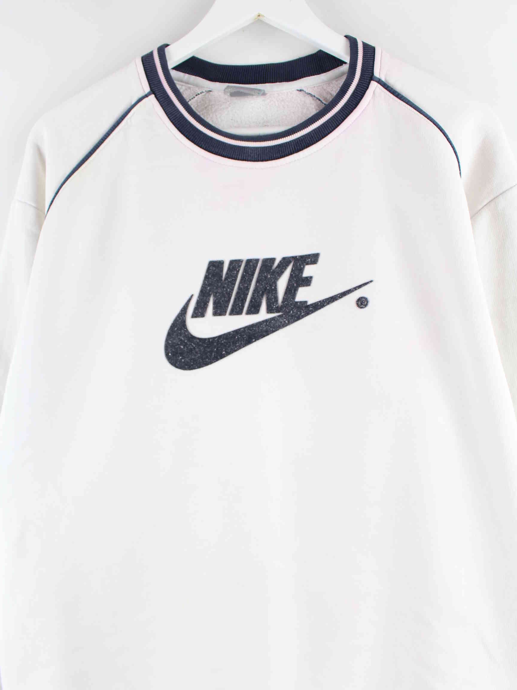 Nike y2k Big Logo Embroidered Sweater Weiß L (detail image 1)