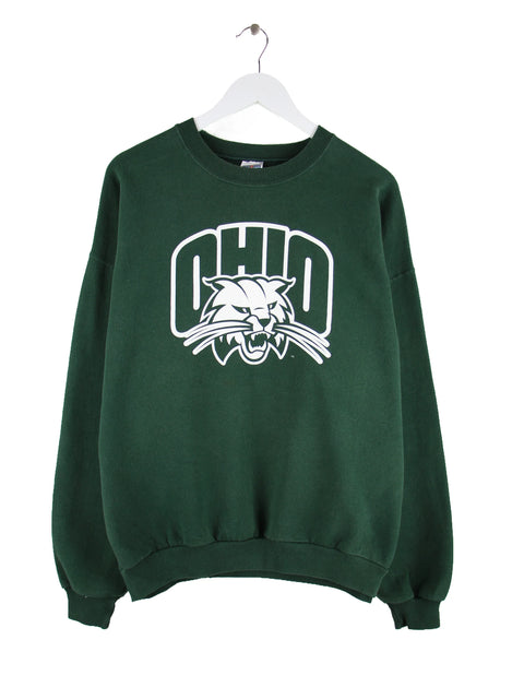 Jerzees 00s Ohio Print Sweater Grün XL