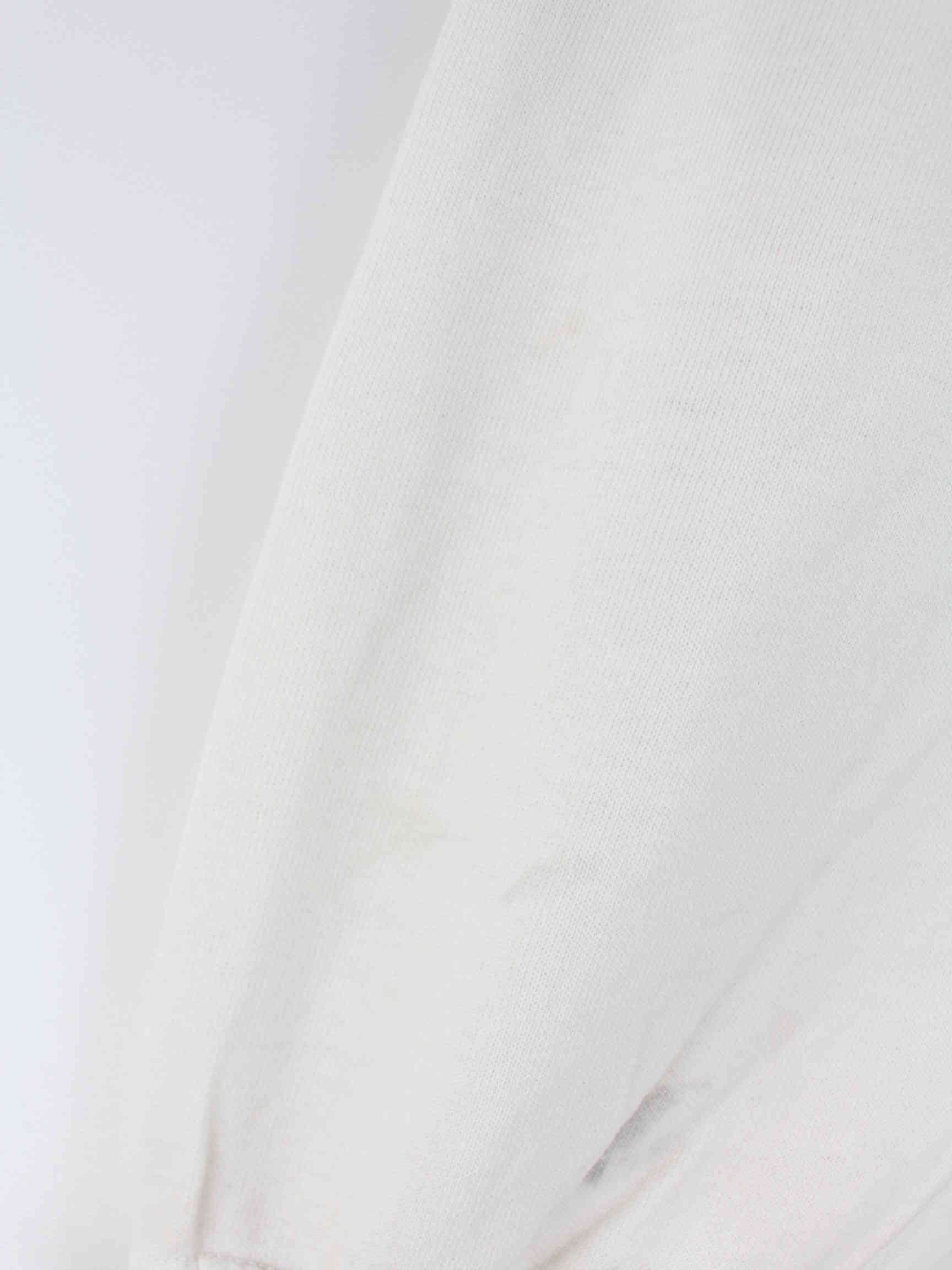 Vintage 90s Cleveland Print Sweater Weiß L (detail image 4)