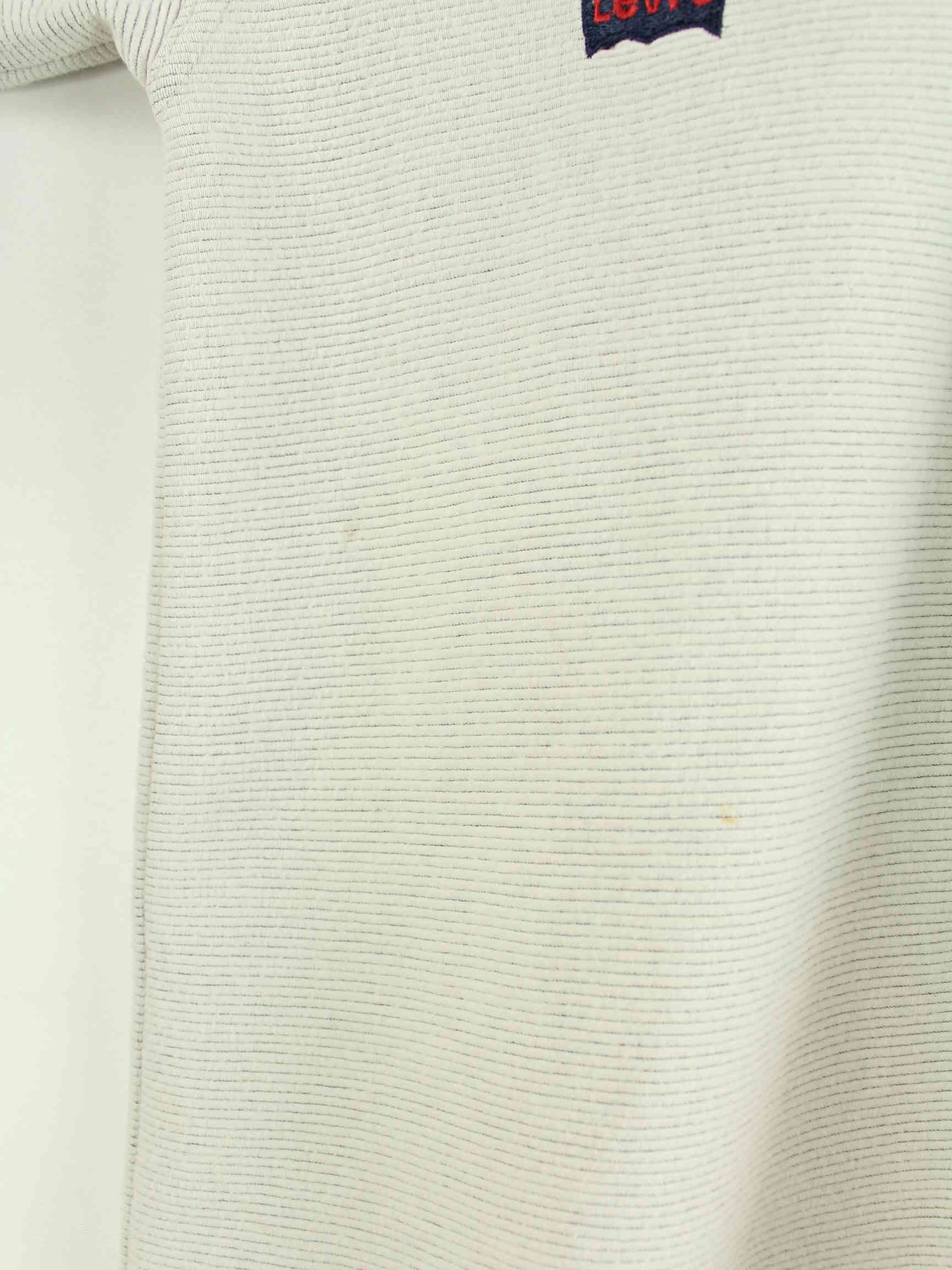Levi's 90s Vintage Embroidered Sweater Grau M (detail image 4)