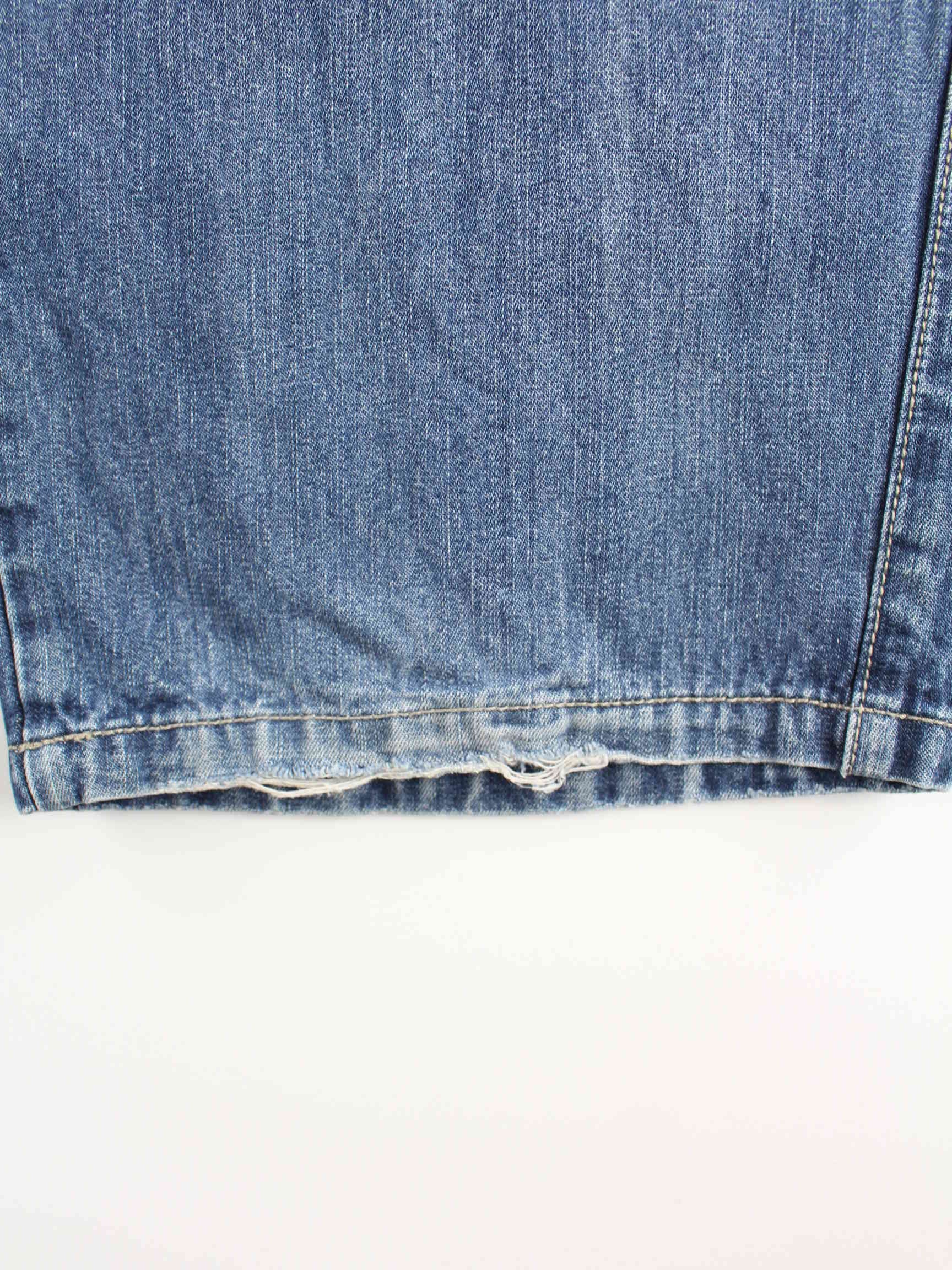 Engelbert Strauss y2k Embroidered Workwear Carpenter Jeans Blau (detail image 4)