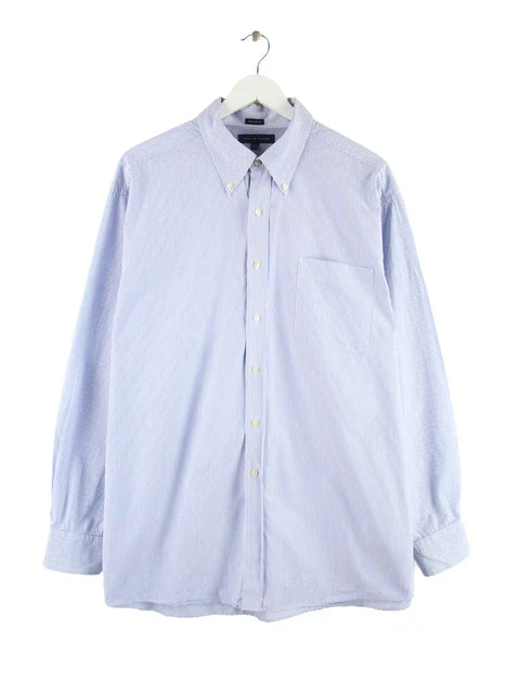 Tommy Hilfiger Regular Fit Stripe Hemd Blau XXL