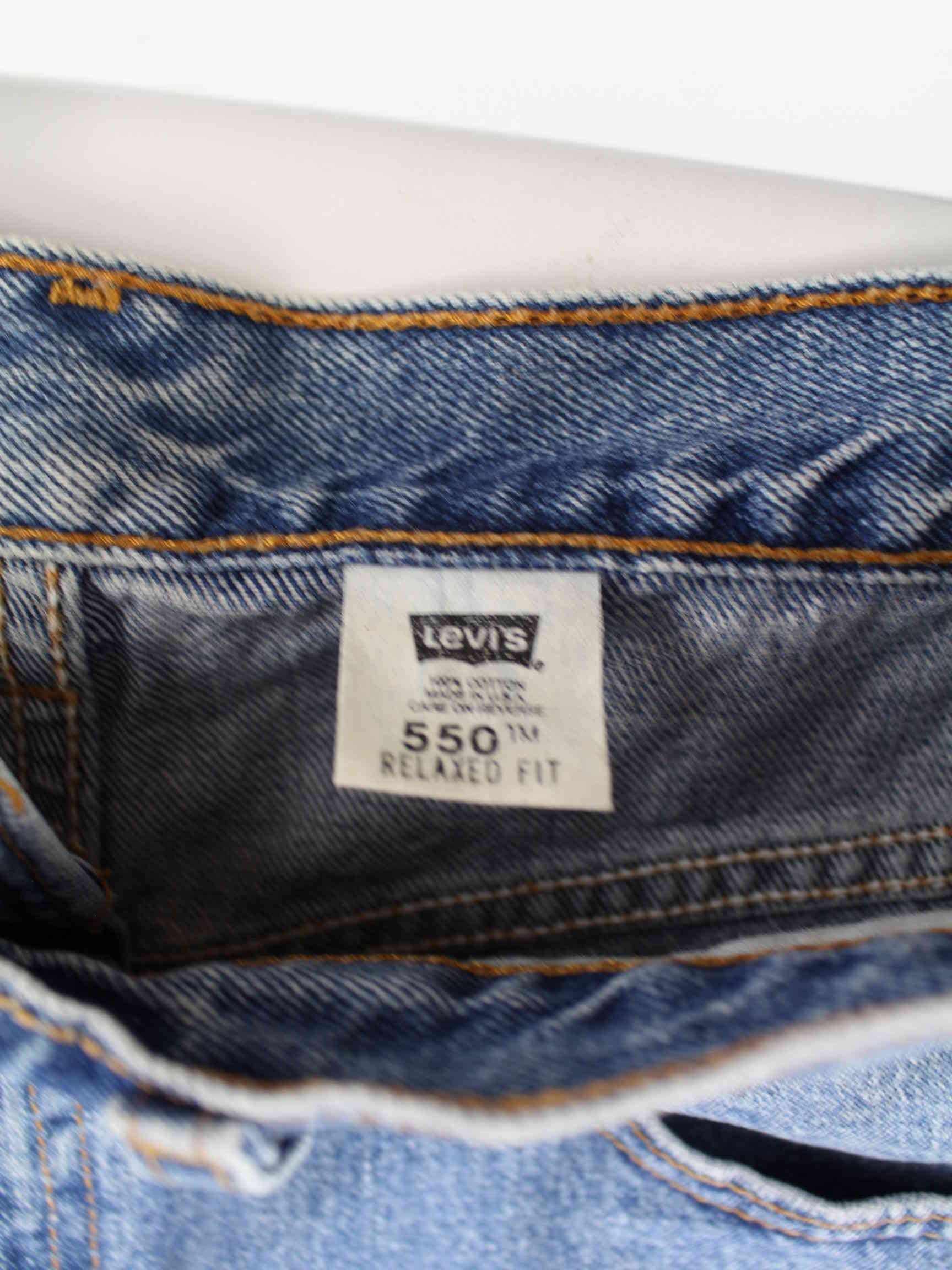 Levi's 1995 Vintage 550 Relaxed Fit Jorts/Jeans Shorts Blau (detail image 3)