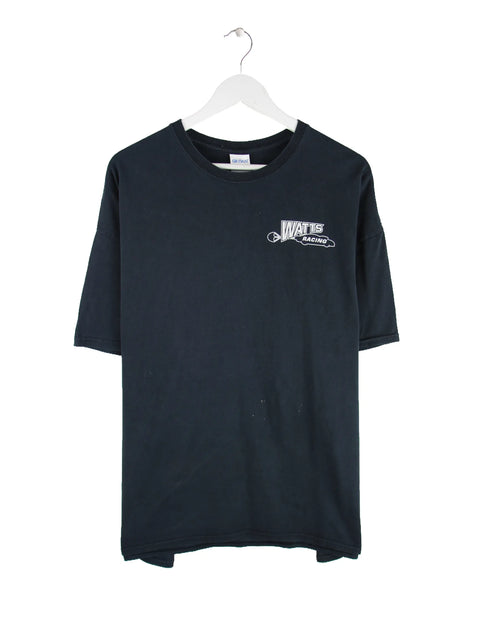 Gildan Watts Racing Print T-Shirt Schwarz XXL