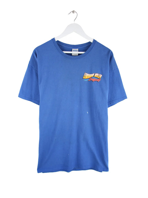 Gildan Lebanon Valley Racing Print T-Shirt Blau XL
