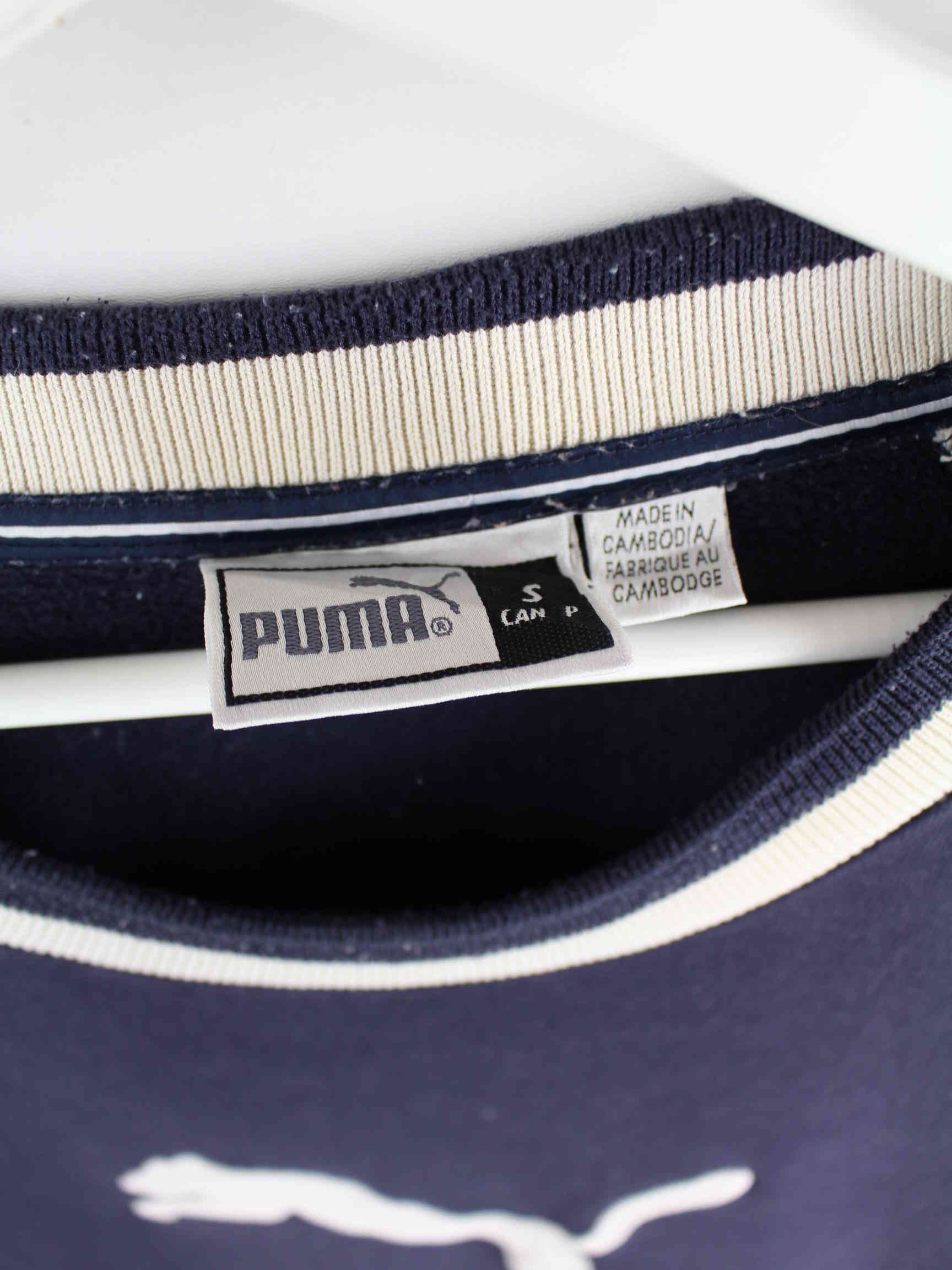 Puma y2k Embroidered Logo Sweater Blau M (detail image 2)